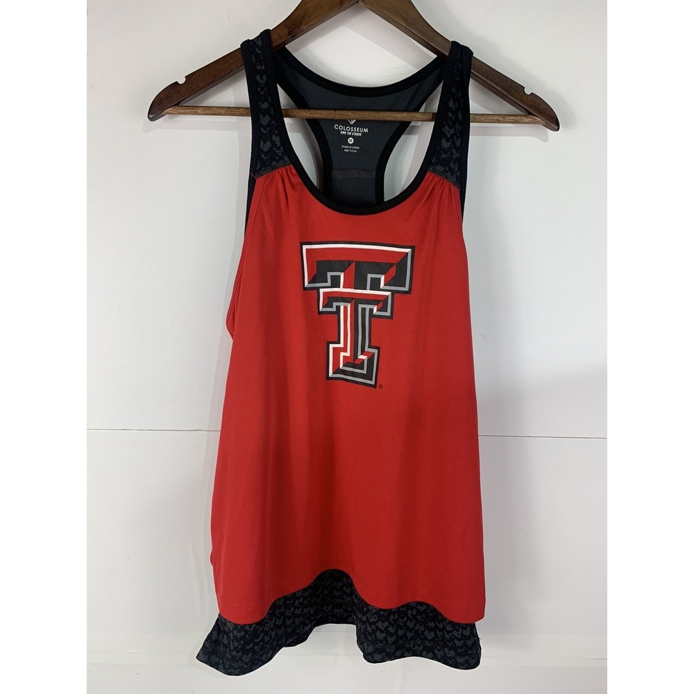 NWT Colosseum Womens M Texas Tech Atheltic Work Out Tank Top